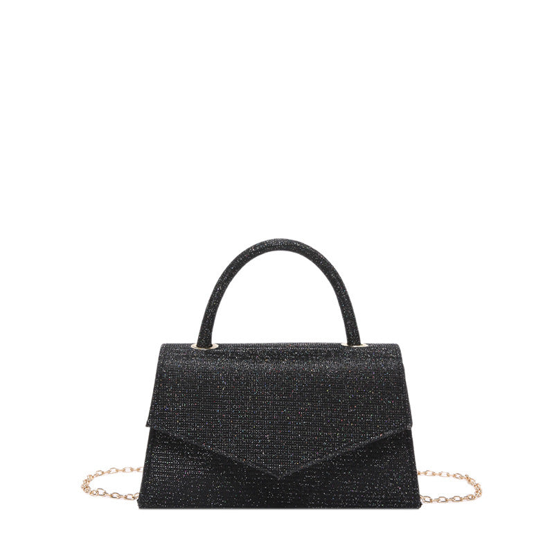 Petit sac carré tendance en diamant pour femme