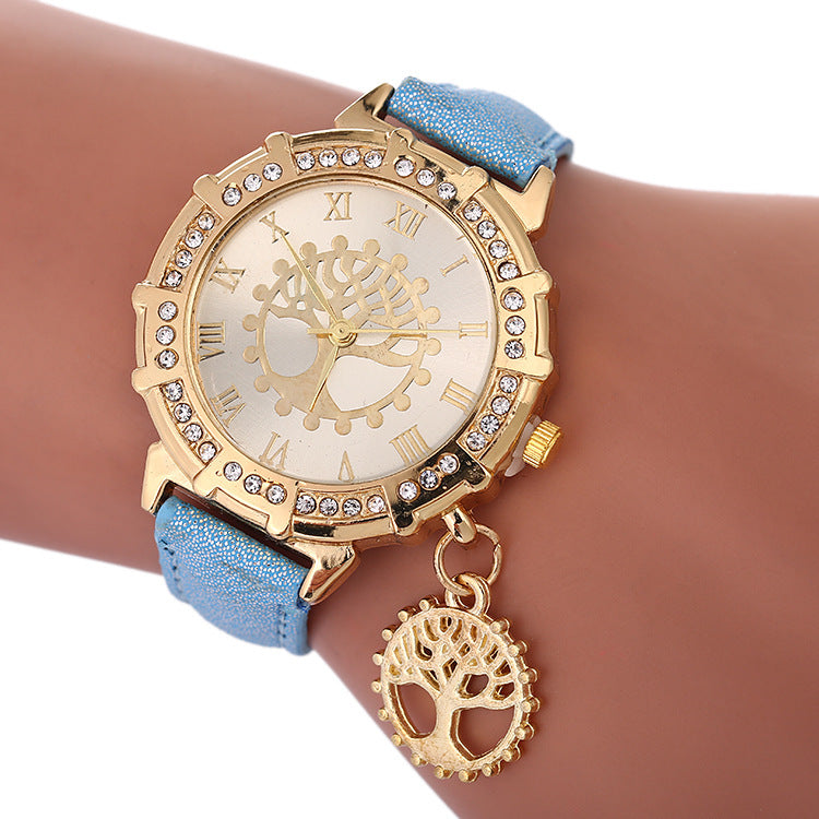 Montres tendance pour femmes avec motif arbre de vie