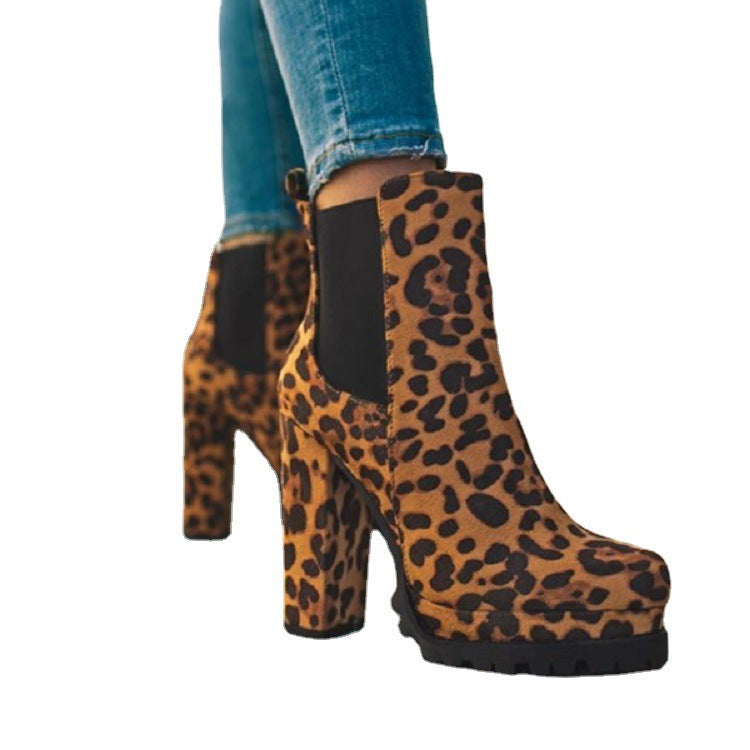 Bottines à bout rond pour femme