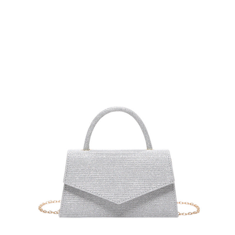 Petit sac carré tendance en diamant pour femme