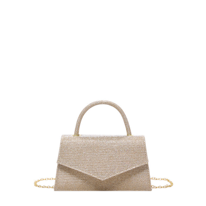 Petit sac carré tendance en diamant pour femme