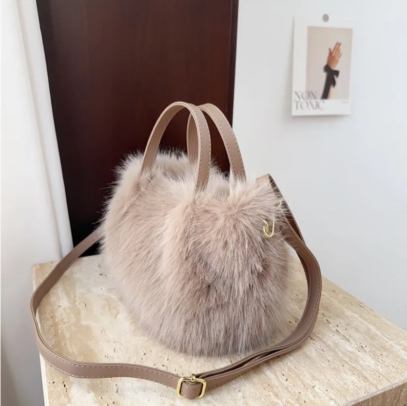 Sac fourrure de renard pour femme